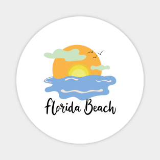 Florida Beach Sunset Magnet